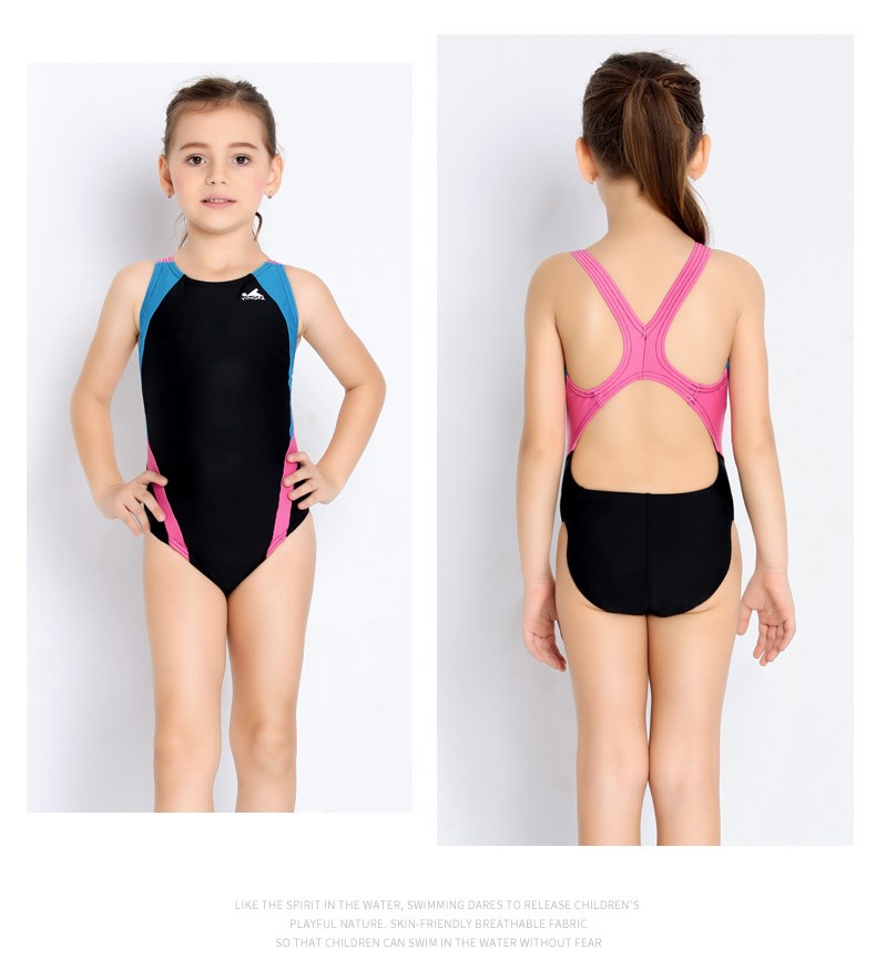 Yingfa Children's Swimsuit Girls Girls One-Piece Professional Training  Quick-Drying Toddler Children Teens Teenager Hot Spring Swimming Equipment