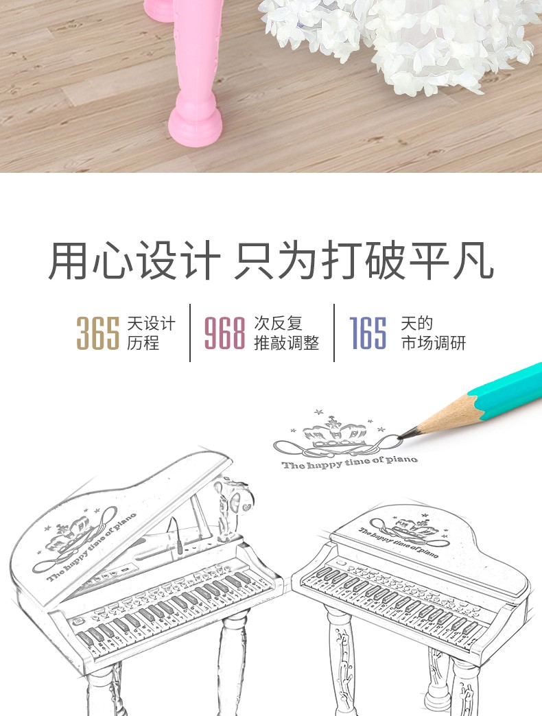 Đàn organ điện tử cho trẻ em bé gái 3-6 tuổi đàn piano cho người mới bắt đầu sạc và chơi micro đồ chơi đa chức năng cho bé - Micrô