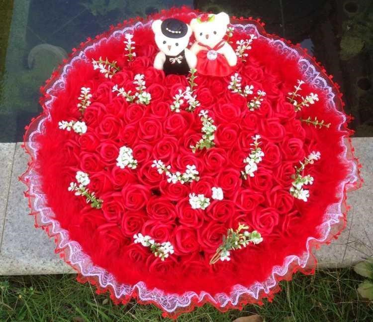 Ngày lễ tình nhân Ngày lễ tình nhân Hoa hồng Xà phòng Hoa Hộp quà hoạt hình Bó xà phòng cho nam và nữ Bạn bè sinh nhật Quà tặng tốt nghiệp - Hoa hoạt hình / Hoa sô cô la