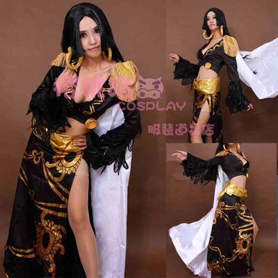 【樱桃猪】海贼王女帝COS漫画黑款COSPLAY服装全套-淘宝网