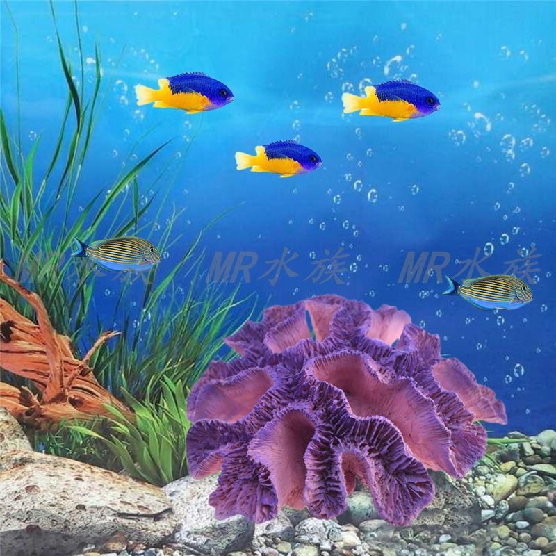 Artificial Coral Reef Fish Tank Aquarium Landscape Shell Conch Home Decoration Mediterranean Crafts