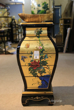 Новая китайская золотая фольга антикварная мебель шкаф для ювелирных изделий шкаф для ваз витрина витрина