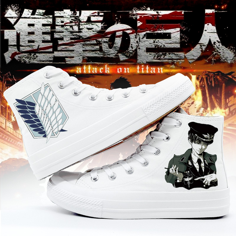 attaque sur titan chaussures de lee wilson cos soldats long graffiti toile ailes de la liberté des hommes chaussures de anime périphérique attaque sur titan chaussures de lee wilson cos soldats long graffiti toile ailes de la liberté des hommes chaussures de anime périphérique