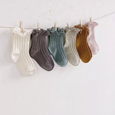 Baby c kids 20ss 1.双纯棉花边短袜