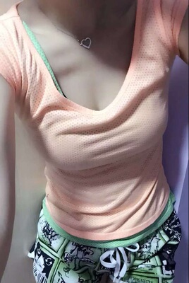 跑步短袖T恤透气轻薄款运动健身瑜珈训练吸汗罩衫女秋跳操-淘宝网