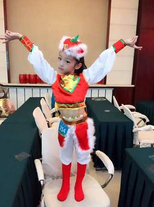 六一爆款演出服兒童表演服民族蒙族女童筷子舞蹈服幼兒蒙古舞服裝