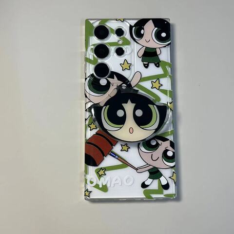 Powerpuff Girls Cartoon Silicone TPU S23, S23 Plus, S23 Ultra, S22, S22 Plus, S22 Ultra, S21, S21 Plus, S21 Ultra Samsung