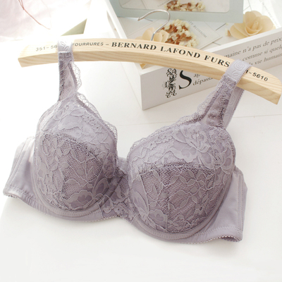 大码文胸女士内衣乳罩胸罩薄棉杯BCDEF75-110侧收超薄款文胸舒适-淘宝网