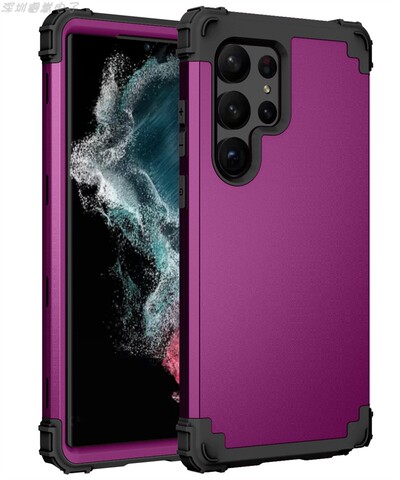 Purple — Tough Shockproof Airbag Corner Protection S23, S23 Plus, S23 Ultra Samsung Phone Case