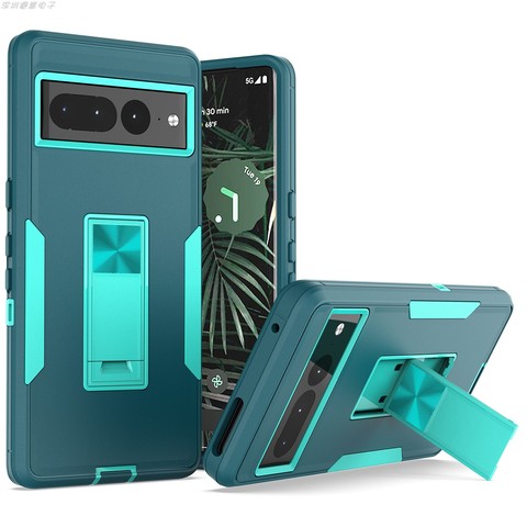Tough Shockproof Rugged Hybrid Kickstand Function 7, 7 Pro Google Pixel Phone Case