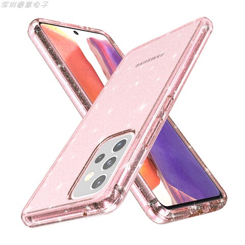 Transparent Clear Crystals Girls Hard Glitter Girls Bling A13 5G, A23 5G, A33 5G, A53 5G, A73 5G Samsung Phone Case