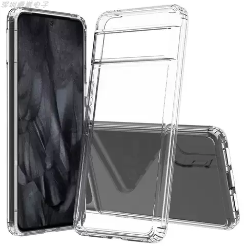 Transparent Clear Acrylic Scratch Of Anti Scratch Resistant Flower Phone Cases Covers Soft TPU+PCAirbag 4 Corner Shock Absorbing Google Pixel 8, Google Pixel 8 Pro,