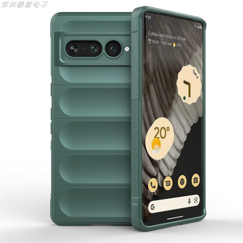 Green — Easy Grip Non Slip Matte Silicone TPU 7, 7 Pro, 6, 6 Pro Google Pixel Phone Case