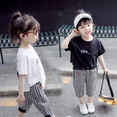 女宝宝新款夏季短袖套装2019婴幼儿小宝宝时尚韩版两件套1-2-3岁5