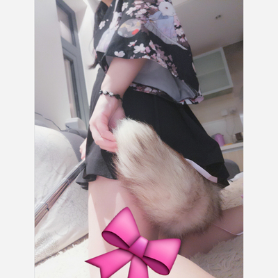 【又织】棕色 狐狸肛塞尾巴手工制作尾巴k9sm调教情趣成人用品-淘宝网