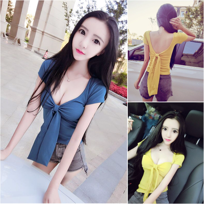 网络女主播 直播美女上镜衣服装性感 露背低胸夜店 上衣T恤短袖潮-淘宝网 网络女主播 直播美女上镜衣服装性感 露背低胸夜店 上衣T恤短袖潮-淘宝网