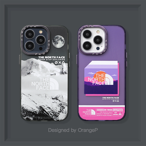 The North Face New Snow Mountain Illustration 14, 13, 12 iPhone Case