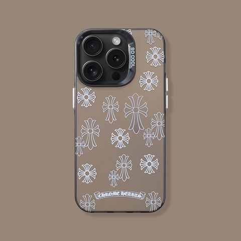 Brown — Chrome Heart New 15, 14, 13, 12 iPhone Case