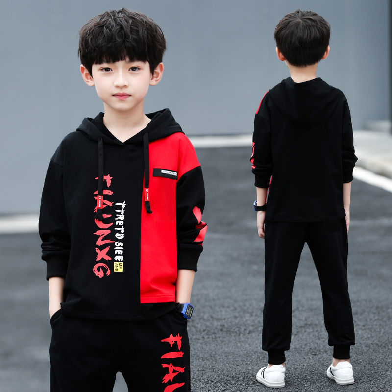  男童秋裝套裝 兩件套 帥氣童裝2020新款中大童運動兒童洋氣衣服潮