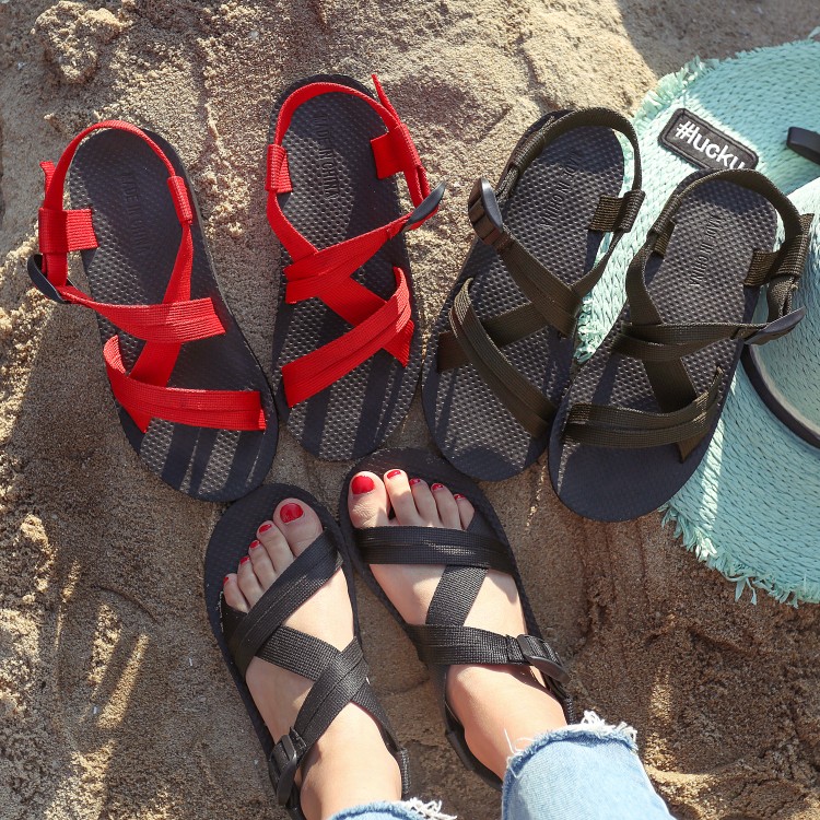 2017正品越南鞋新款男女涼鞋沙灘鞋羅馬學生夏季情侶韓版潮特大碼