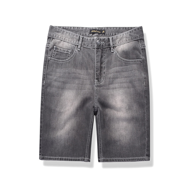 des hommes de coton confortable coupe fine du stratifié le tube de la base à cinq poches en denim capri des hommes de coton confortable coupe fine du stratifié le tube de la base à cinq poches en denim capri