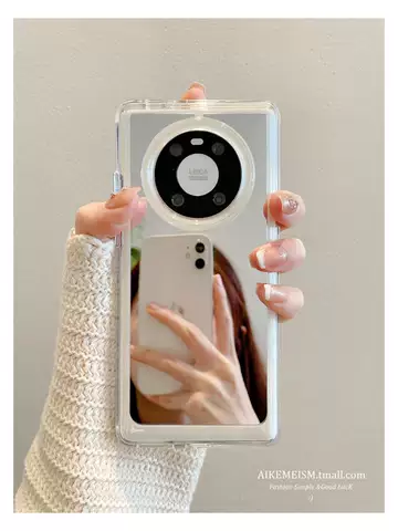 Mirror Phone Cases Covers Silicone TPU Huawei P60, Huawei P60 Pro, Huawei P60 Art, Huawei P50, Huawei P50 Pro,