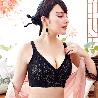 月色大胸显小无钢圈文胸 大码超薄大罩杯胸罩 大胸调整型内衣85e-淘宝网