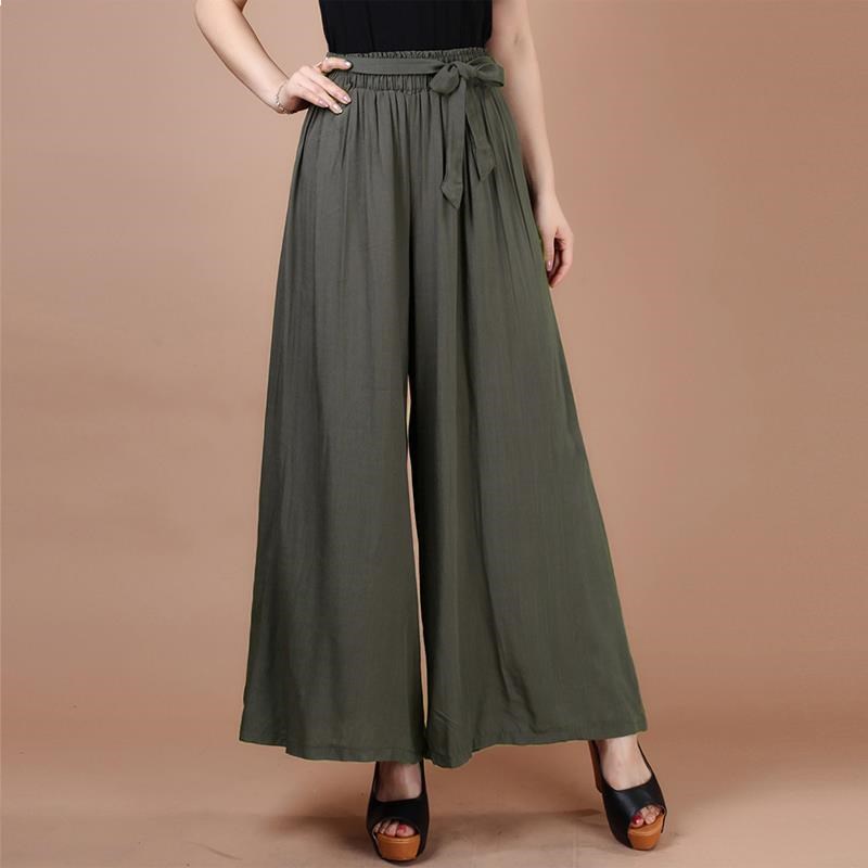 de coton et de lin à jambes larges pantalons femmes, pantalons d'été lâche taille haute de neuf points en pieds pantalons de gros du code casual pantalon jambe large en lin hakama pantalon de coton et de lin à jambes larges pantalons femmes, pantalons d'été lâche taille haute de neuf points en pieds pantalons de gros du code casual pantalon jambe large en lin hakama pantalon