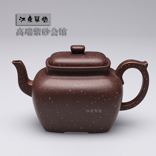 yixing purple clay pot all hand made teapot smells good collection jiangdong caotang purple clay sand mixing wu zhihao