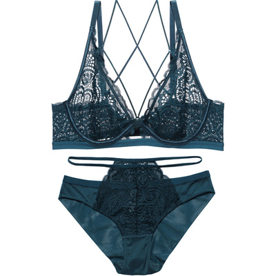 维密哆超薄款性感蕾丝文胸交叉美背D大胸显小内衣内裤套装女奶罩-淘宝网 维密哆超薄款性感蕾丝文胸交叉美背D大胸显小内衣内裤套装女奶罩-淘宝网