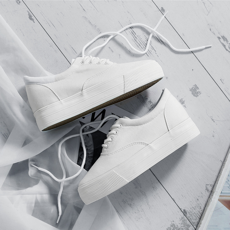 la toile chaussures femmes été 2019 nouveau printemps ins rue joker han édition chaussures baskets épaisse semelle des chaussures de sport blanches la toile chaussures femmes été 2019 nouveau printemps ins rue joker han édition chaussures baskets épaisse semelle des chaussures de sport blanches