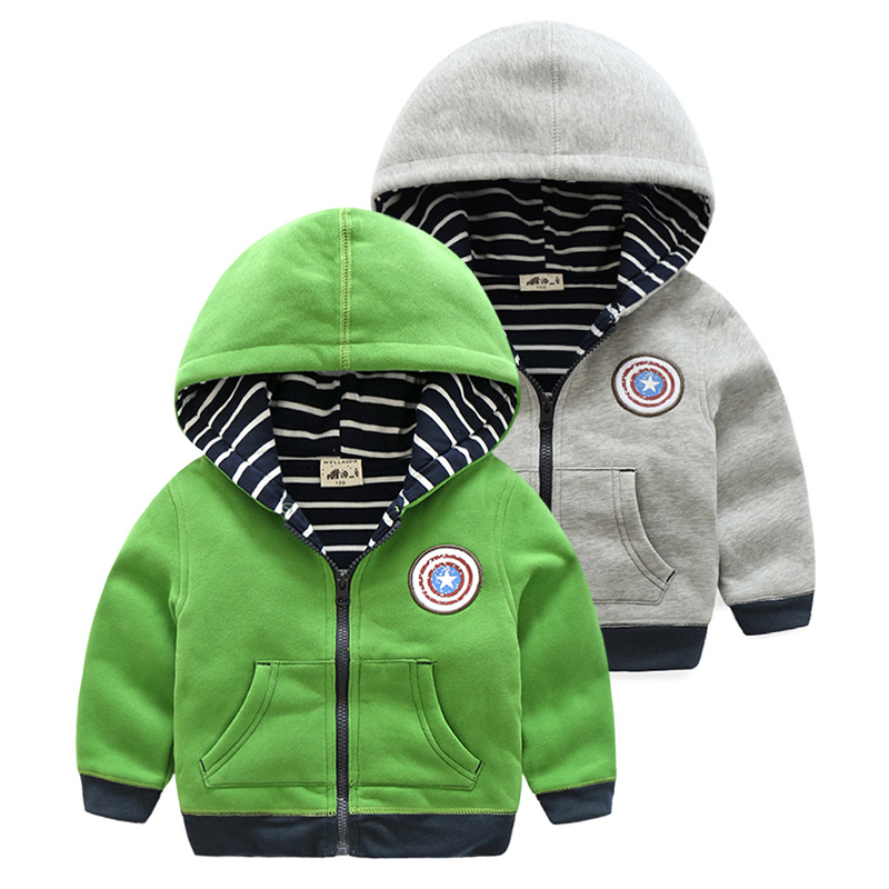 男童連帽外套 2017秋裝新款韓版兒童雙層拉鏈衛衣童裝寶寶上衣潮