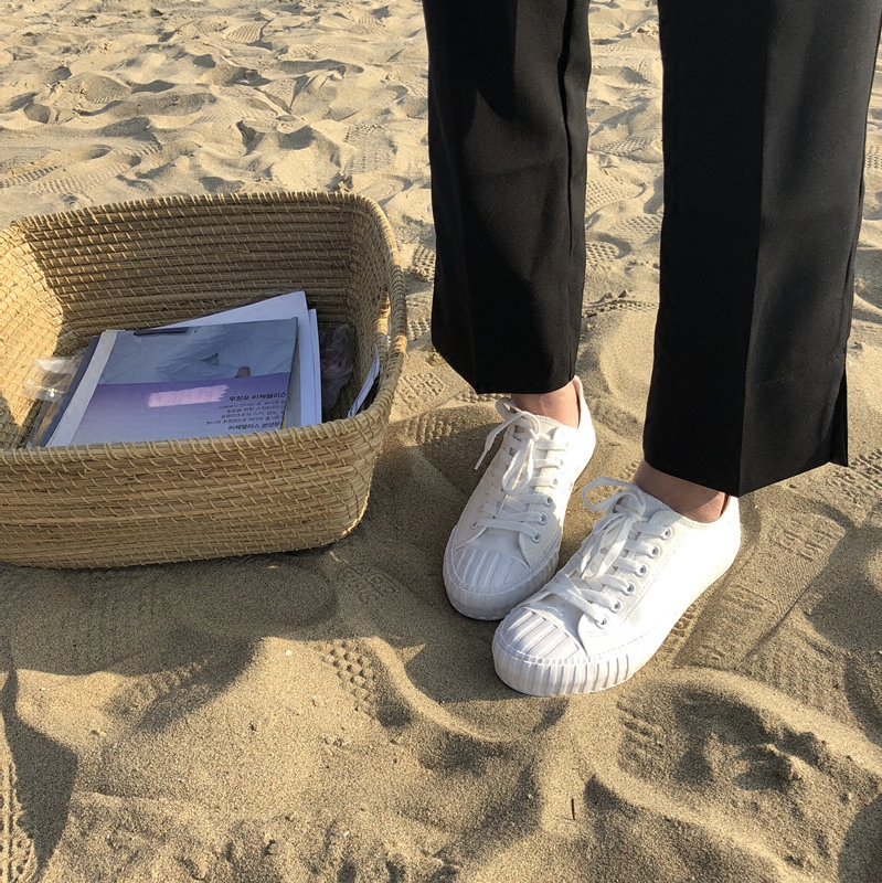 xu liu mans coréen ulzzang femmes d'été chic vintage port de vent ins étudiants de chaussures de toile de joker blanc chaussures xu liu mans coréen ulzzang femmes d'été chic vintage port de vent ins étudiants de chaussures de toile de joker blanc chaussures