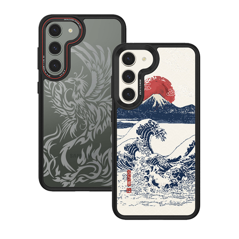 Illustration — DEVILCASE Tough Shockproof Transparent Clear High End Premium S23, S23 Plus Samsung Phone Case