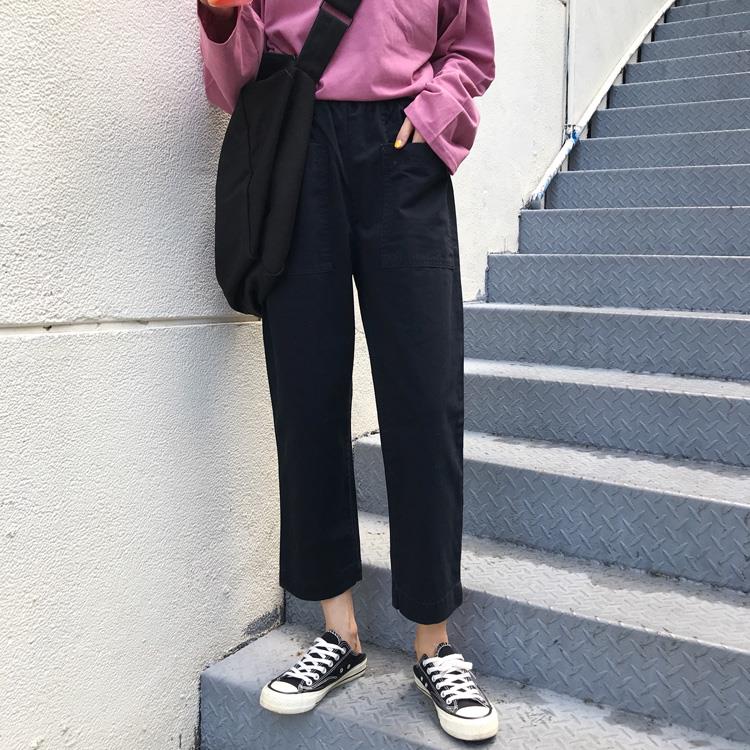 le printemps des femmes version coréenne de la bf vent baggy pantalon cargo enfant legging taille élastique droite pantalon à jambes larges pantalons casual pantalons marée le printemps des femmes version coréenne de la bf vent baggy pantalon cargo enfant legging taille élastique droite pantalon à jambes larges pantalons casual pantalons marée
