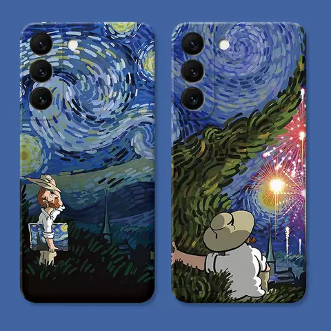 Vincent Van Gogh New Phone Cases Covers Starry Night Illustration Galaxy S23, Galaxy S23 Plus, Galaxy S23 Ultra, Galaxy S22, Galaxy S22 Plus, Galaxy S22 Ultra, Galaxy S21, Galaxy S21 Plus, Galaxy S21 Ultra,