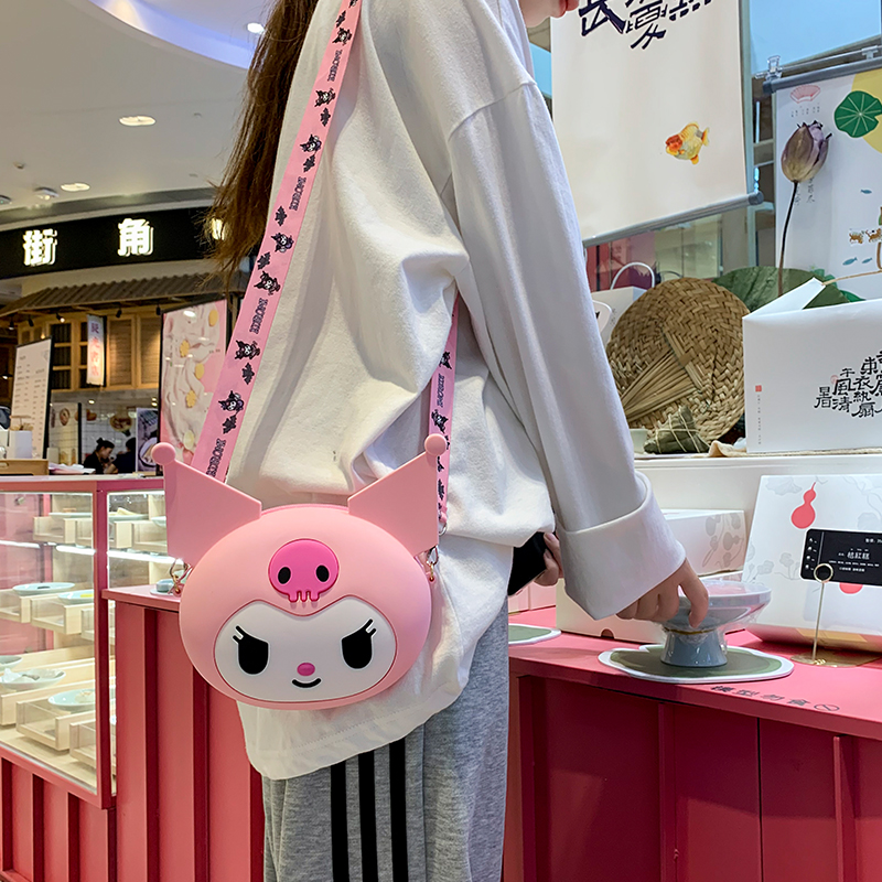 2023 Large Cute Clow M Silicone Bag Female Student Campus Mobile Phone Coin Purse Shoulder Messenger Bag Female Fashion