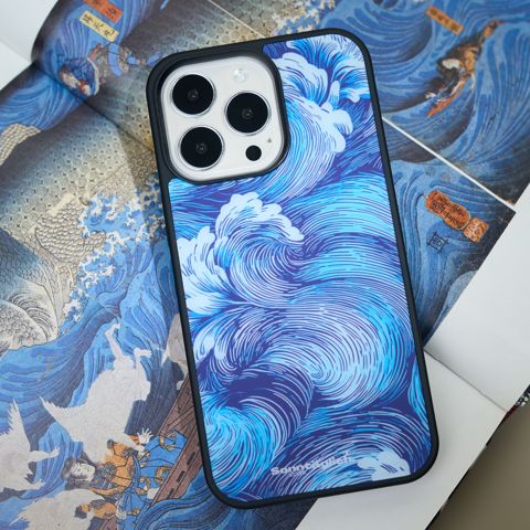 Artsy Wave Illustration New Magsafe 15, 14, 13, 12, 11 iPhone Case