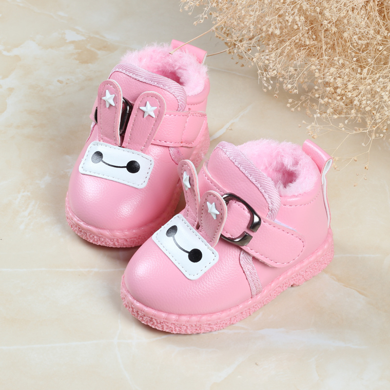 兒童棉鞋鼕季寶寶棉鞋0-1-2歲 軟底嬰兒鞋 學步鞋加絨男女童棉鞋
