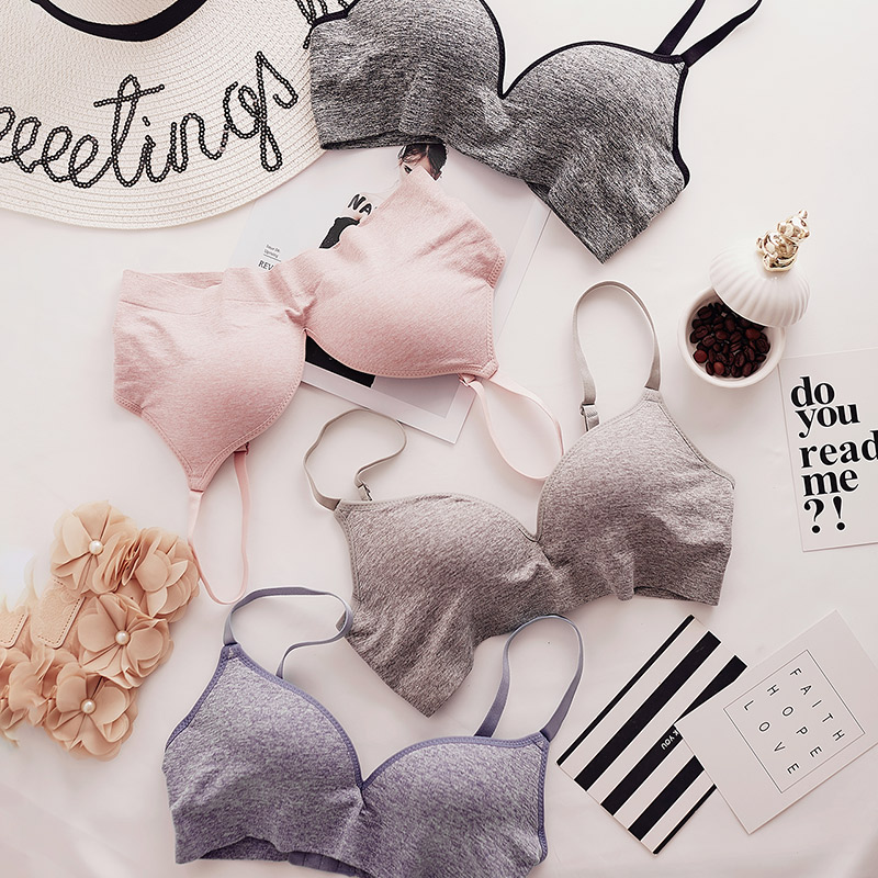 aucune trace de la forme triangulaire de la coupe des sous-vêtements des femmes sans jantes recueillir sur les soins de soutien-gorge de coton mince de la section des étudiants adolescente sexy soutien-gorge ensemble aucune trace de la forme triangulaire de la coupe des sous-vêtements des femmes sans jantes recueillir sur les soins de soutien-gorge de coton mince de la section des étudiants adolescente sexy soutien-gorge ensemble