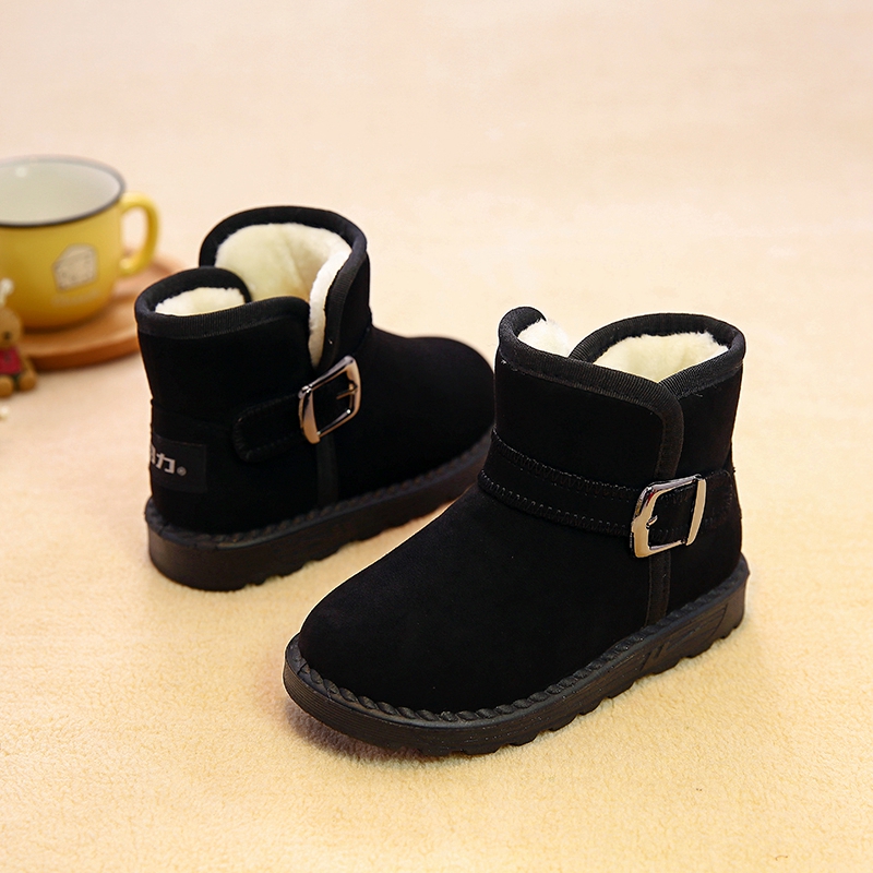 回力童鞋兒童棉鞋女童鼕季短靴防滑保暖雪地靴男童加絨加厚親子靴