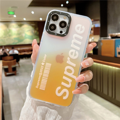 Orange — Supreme Gradient Color 14, 13, 12 iPhone Case