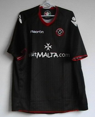 正品Macron谢菲尔德Sheffield United2011黑色球衣0049原单