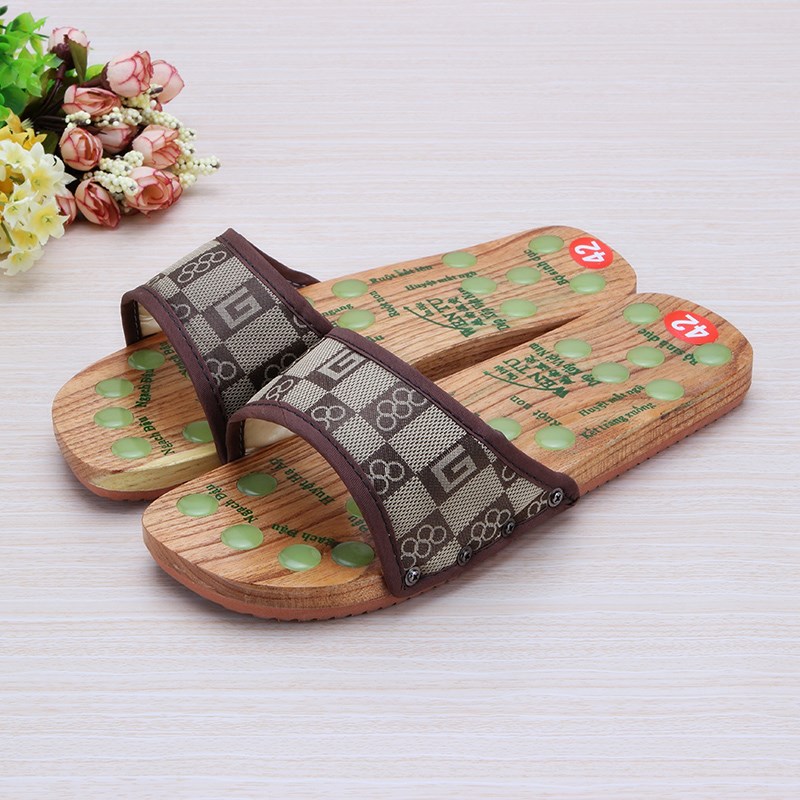 一字拖鞋男日常木屐拖鞋夏季越南拖鞋木板鞋男女家居足療鞋子新款