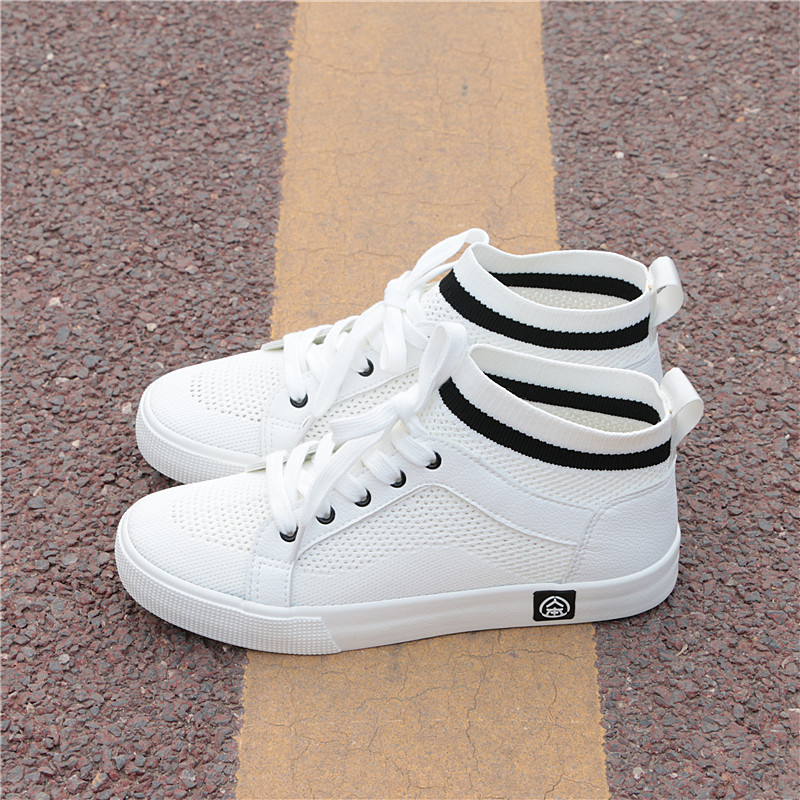 les chaussures de toile d'été de sexe féminin respirant net surface casual chaussures blanches high-top jeux de pédale de maille de chaussures de creux chaussures de les chaussures de toile d'été de sexe féminin respirant net surface casual chaussures blanches high-top jeux de pédale de maille de chaussures de creux chaussures de