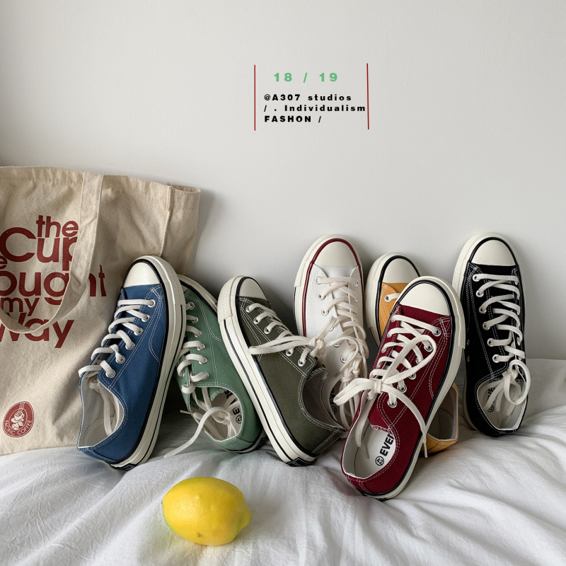 striped canvas shoes