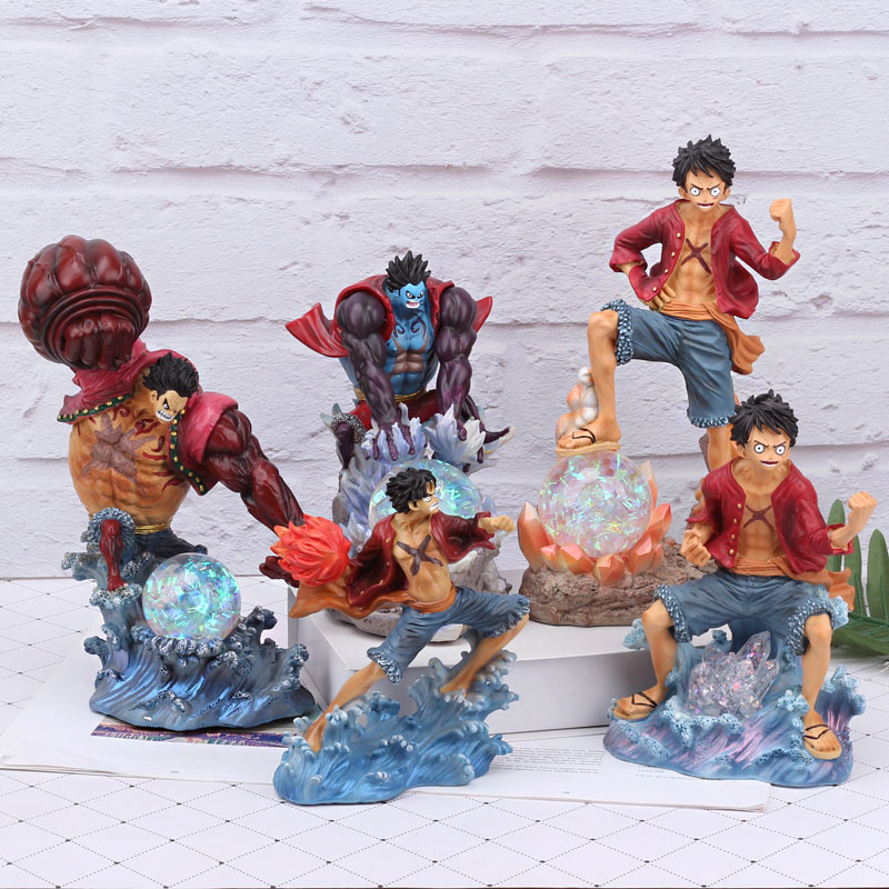One Piece Hand-run Luffy Graduation Doll Birthday Gift Decoration Boy Gift Night Light Home Decoration Animation Week