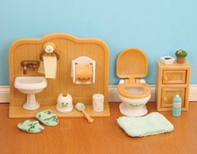 日本epoch 森林家族 玩具 sylvanian families 厕所+马桶套装