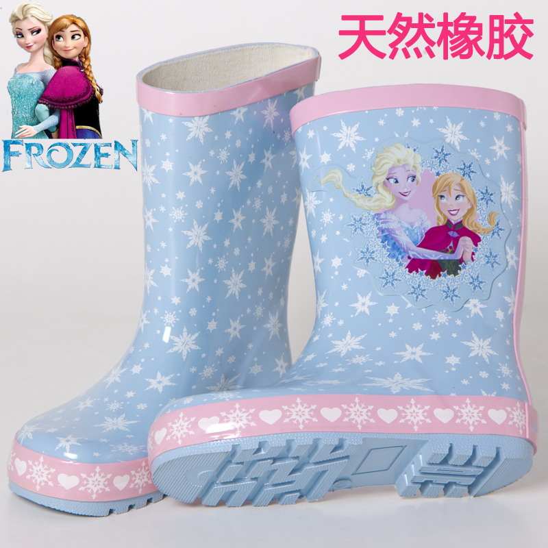 外貿兒童女童公主防水橡膠鞋保暖水鞋雨鞋雨靴雨衣