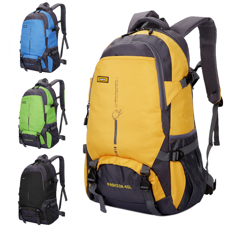 新款户外超轻大容量背包旅行防水登山包女运动书包双肩包男25L45L